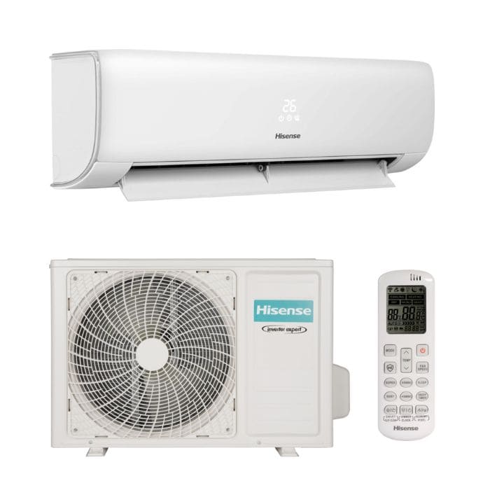Hisense Hi Comfort poseduje UVC sterilizaciju. Snage 12000 btu, može grejati i hladiti do 60 kvadratnih metara. Ima integrisan Wi-Fi kao i samočišćenje jedinice.